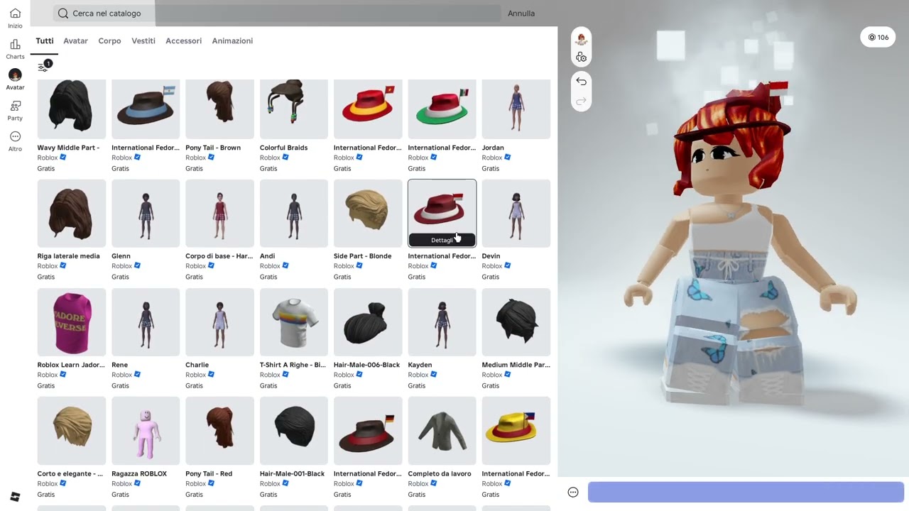 come fare su roblox il tuo avatar gratis!