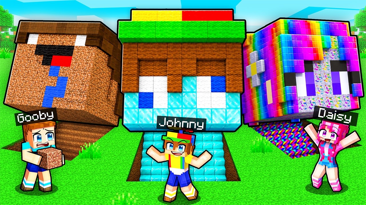 UNDERGROUND HEAD BASE BATTLE in Minecraft!