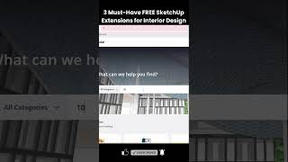 3 Must-Have FREE SketchUp Extensions for Interior Design | 1001 Bit Tool, Maj Rail & TrueBend
