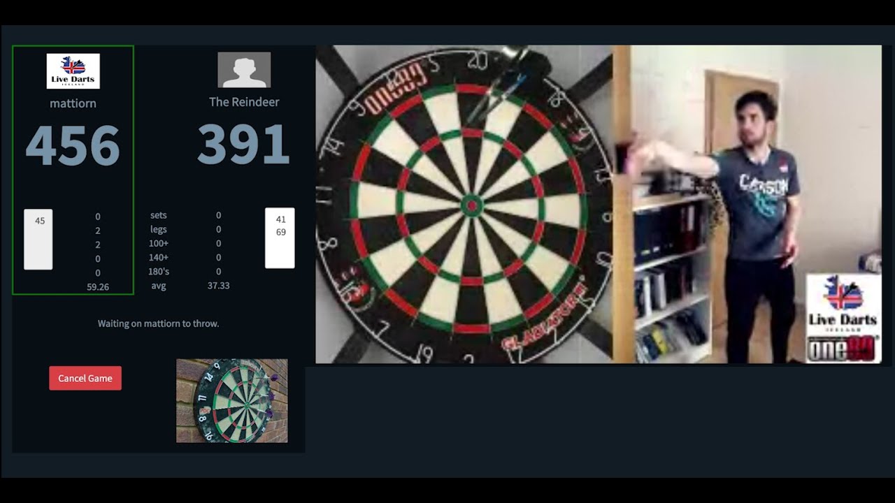 PLAY DARTS ONLINE WITH A SPLIT SCREEN SETUP