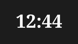 12 Minutes 44 Seconds Countdown Timer