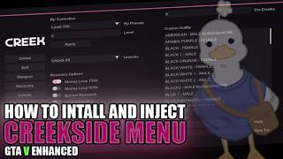 HOW TO DOWNLOAD AND INJECT THE CREEKSIDE MENU MOD FOR GTA ENHANCED, EASY AND AUTOMATIC INJECTION!!!! screenshot 3