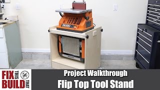 Flip Top Tool Stand for Planer & Spindle Sander | DIY Woodworking Storage This Flip Top Tool Stand is the perfect station for your planer, sander, miter saw, or any other benchtop tool. Shop workstations ...