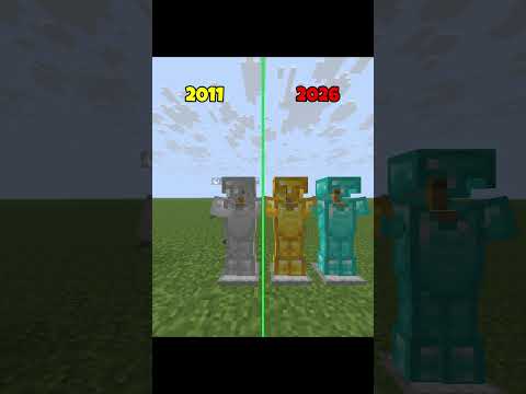 Old Minecraft Hits Different… 🥶🪨 | 2011 vs 2026 Textures #minecraft #shorts