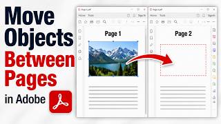 How to Move Objects Between Pages in Adobe | How to Move Objects, Images Between Pages in Adobe PDF