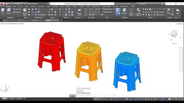 How To MAke Plastic Stool In AutoCAD||3D Modeling