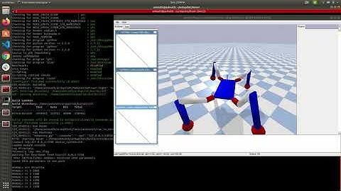 Ardupilot walking robot pyBullet simulation