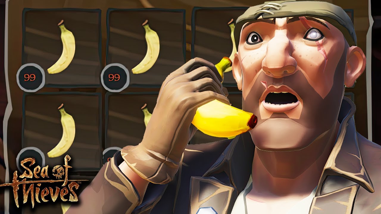I ATE 5000 BANANAS In Sea Of Thieves & Got a LEGENDARY SHIP! YouTube