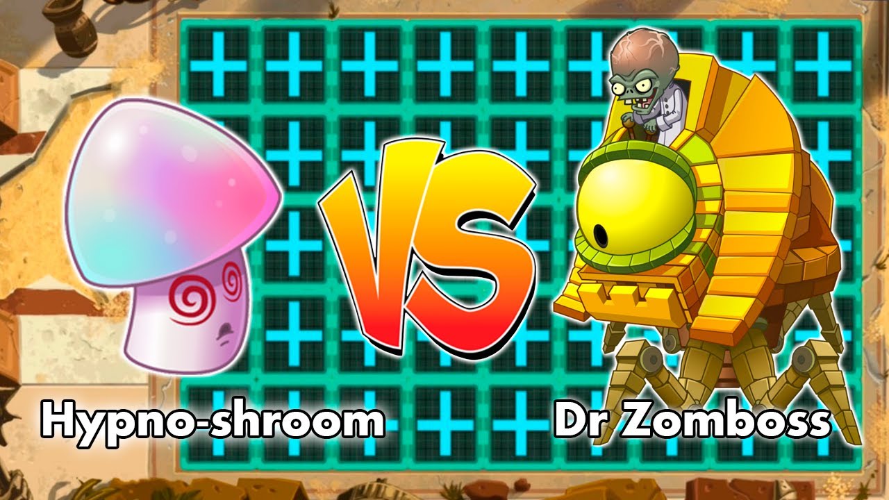 PVZ 2 - Hypno-shroom vs Dr Zomboss - YouTube