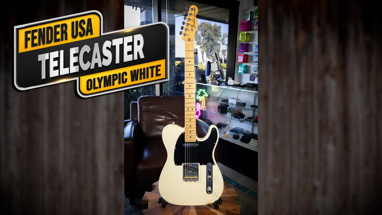 Fender USA Telecaster Olympic White - VGW - YouTube