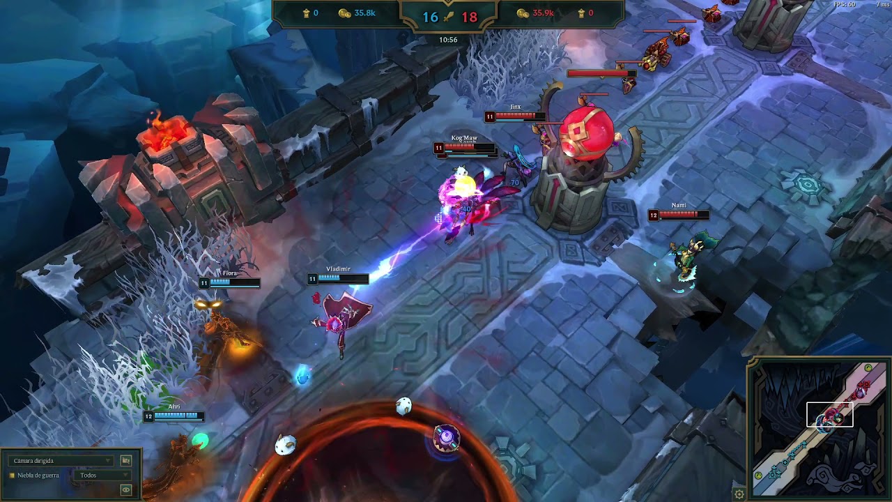 ARAM - League of Legends Nami/Kog'Maw/Xayah/Jinx/Varus vs Caitlyn/Ahri/Senna/Fiora/Vladimir 11.23