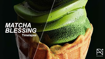 Matcha Blessing -  Blender Timelapse
