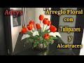 Bello Arreglo Floral con Tulipanes y Alcatraces DIY