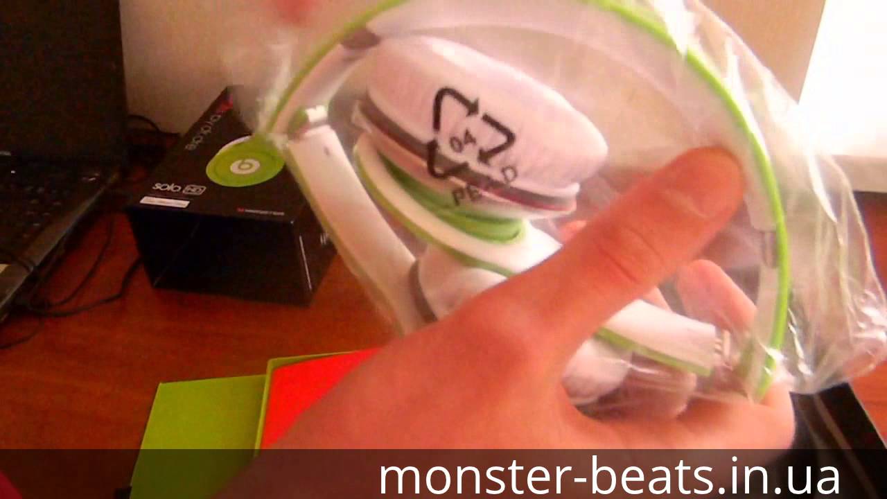 Обзор наушников Monster Beats Solo Green (Реплика, Копия)
