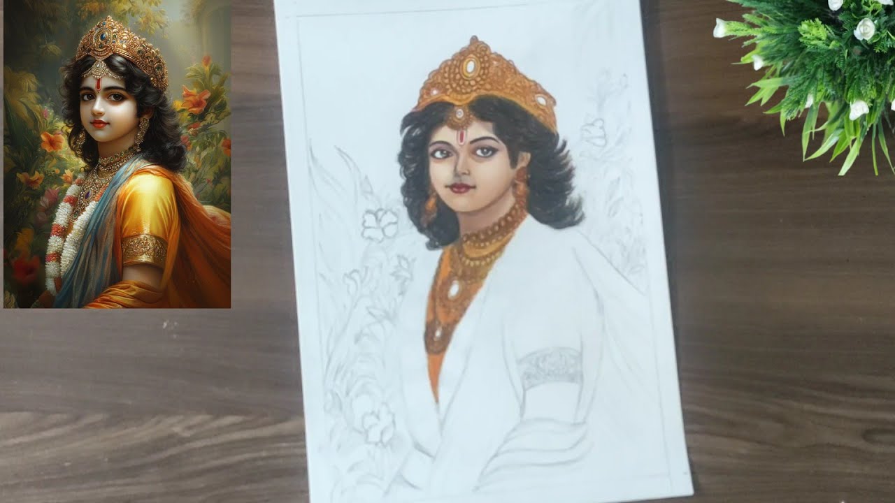 Ram Ji Drawing🙏|Beautiful Drawing Ram Ji Very Easy Step By Step|Colour Drawing Part 1