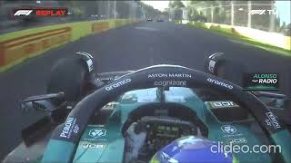 Fernando Alonso furious radio after crash with sainz !  #f1  #ausgp
