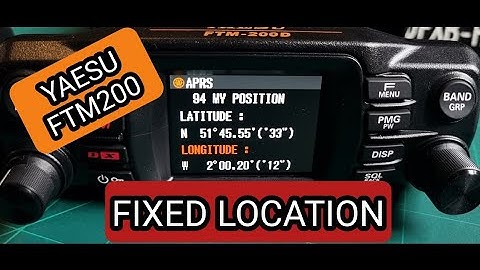 YAESU FTM200 ,Fixed Location