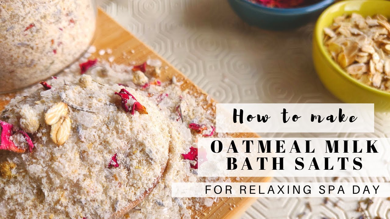Oatmeal Milk Bath Salts DIY Bath Soak Bath Salts Milk Bath