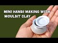 how to make mini handi with mouldit clay || miniature handi making idea || easy clay art