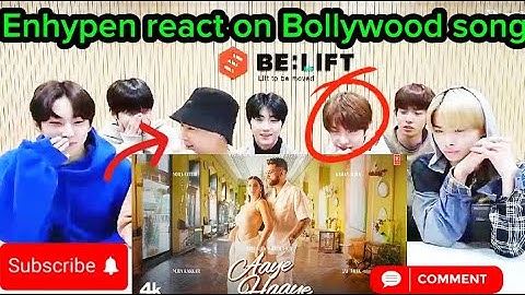 Enhypen react on Bollywood song| Aaye Haaye song| Kpop idol react on Hindi song|Nora Fatehi|