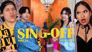 Waleska & Efra react to SING OFF TIKTOK SONGS PART 24 | Reza vs Leona Zhen