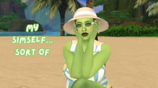 making my simself.... GREEN | The Sims 4 CAS