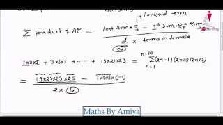 Maths By Amiya : Sigma of A series whose general term is product of AP or HP