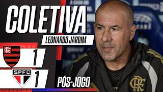 COLETIVA FLAMENGO: LEONARDO JARDIM FALA AO VIVO APÓS EMPATE CONTRA O SÃO PAULO | ESPN