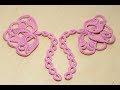 Вязание крючком  БУТОН ЦВЕТКА - мотив для ирландского кружева  crochet irish lace