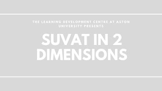 SUVAT in 2 Dimensions