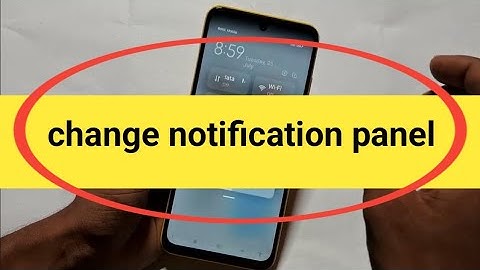 How to change notification panel in Poco c51 me control panel kaise change kare
