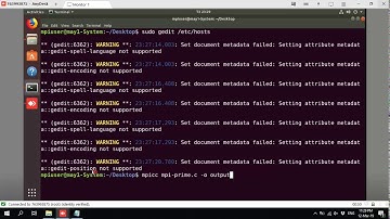 Install OpenMPI in Ubuntu with a cluster: #step 4 - Test