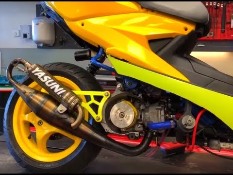 MALOSSI MHR THUNDER AEROX 70CC TEST EN UPDATES - VOL GAS MET JOEY