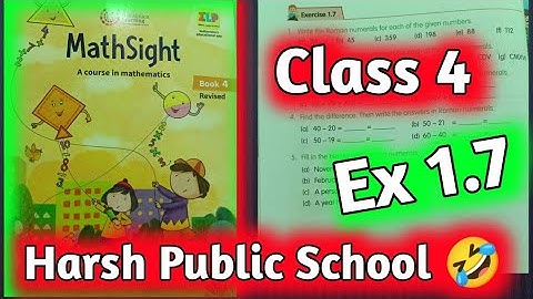 Class 4 Maths|Mathsight Class 4| Maths Class 4|Chapter 1Large Numbers|Ex 1.7|HPS Gurugram| Mathsight