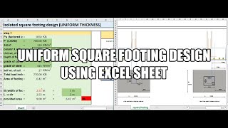 Design of footing using Excel Sheet #Isolated square footing #IS456:2000 #2021 #ENGLISH screenshot 5