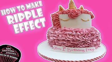Fondant Ruffle Cake | Tutorial | Sal