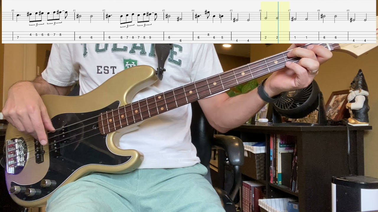 Unforgettable by Nat King Cole Isolated Bass Cover with Tab