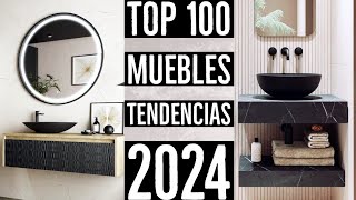 100 MUEBLES para BAÑOS MODERNOS 2024 con LAVABO y ESPEJO | DISEÑOS y DECORACIÓN de INTERIORES