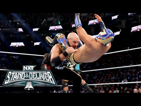 Bron Breakker & Baron Corbin vs. Nathan Frazer & Axiom: NXT Stand & Deliver 2024 highlights