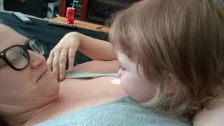 Silly Girl Licking My Chest