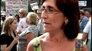 VIDEO: Many Unable To Get Into Town Hall Meeting