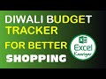 Diwali Budget Tracker in Excel || #excelkaarigar #diwalispecial