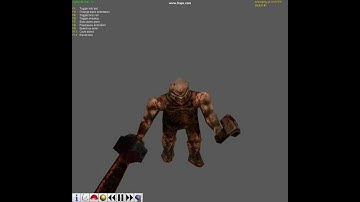 Quake Ogre animation with unused frames