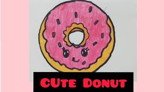 Easy Kawaii Cute Drawings Donut 1