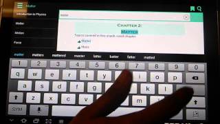 Demo of Physics and Chemistry app on Android Tab screenshot 2