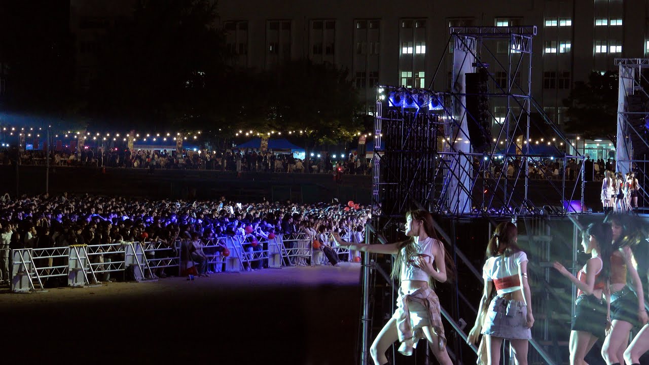 izna (이즈나) 데뷔후 첫 대학교 축제 공연 2025 원광대 축제! 쉽게 볼 수 없는 무대 백스테이지샷 현장분위기 직캠🔥