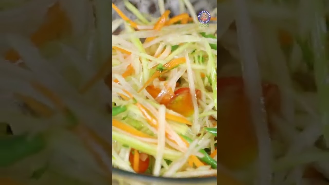 How To Pre Prep Salad   Keep Your Salad Fresh    Thai Papaya Salad   #shorts