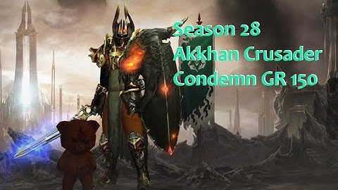 Diablo 3 Season 28 - Solo Crusader Greater Rift 150 Akkhan Condemn