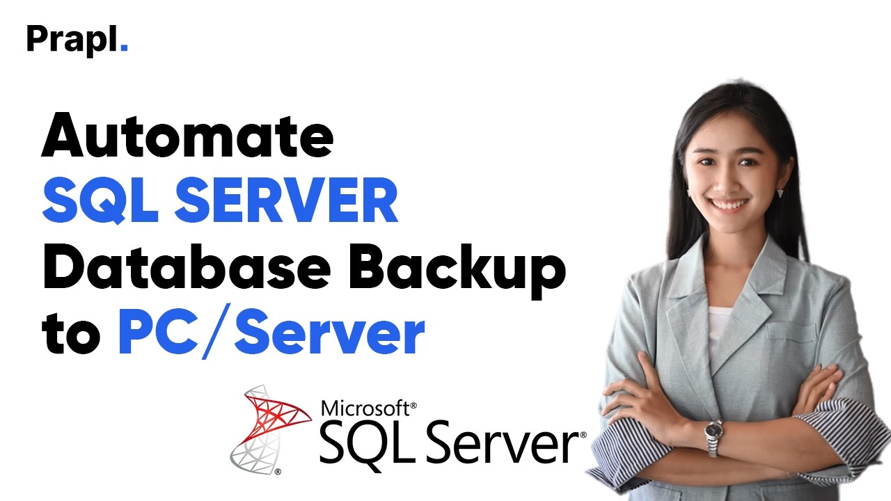 SQL Server database backup automation tutorial thumbnail