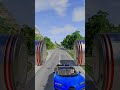 SuperCars &amp; Wooden Truck Vs Bollards Crash Beamng #4 #shorts